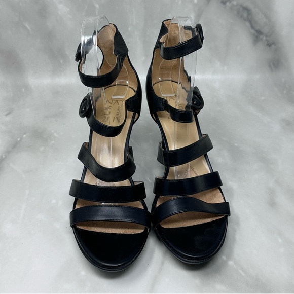 Naturalizer Dessie Black Strappy Pump High Heel 8 - Picture 2 of 13
